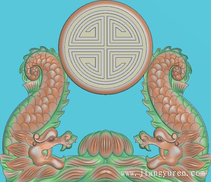 龙碑头精雕图浮雕图墓碑碑头碑帽雕刻图