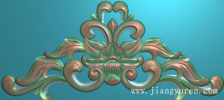 三角形洋花角花浮雕jdp源文件