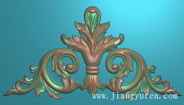 石雕图三角花欧式横板洋花三角形