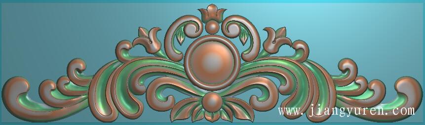 床头柜圆角三角花jdp浮雕图源文件