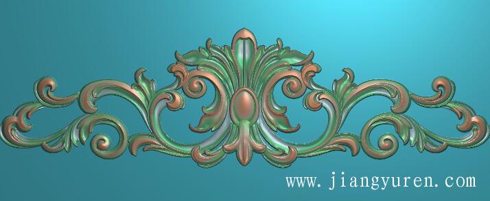 石雕三角花灰度图浮雕图