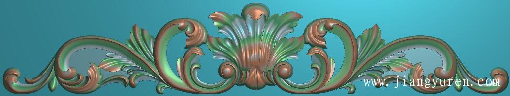 精品三角花浮雕雕刻源文件