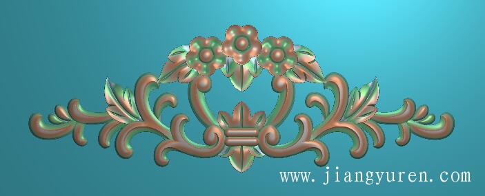 浮雕木门石门贴花雕刻花素材SH030