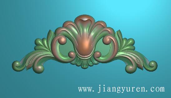 镂空洋花贴花电脑精雕设计图SH053