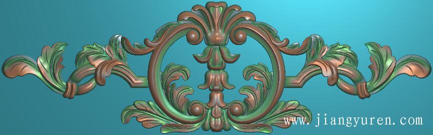 中间圆洋花中式浮雕图SH057