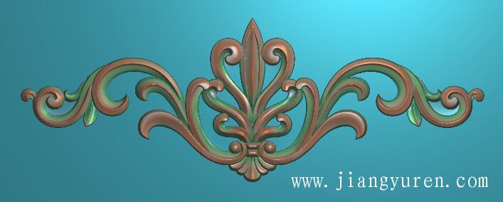 常见欧式三角花浮雕雕刻图SH061