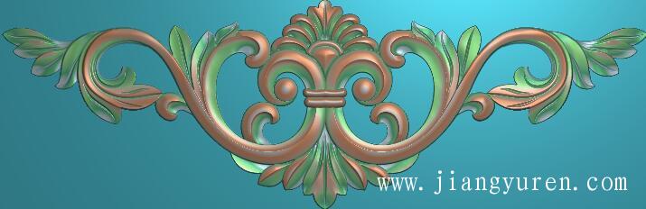 门板欧式洋花贴花雕刻花浮雕图SH073