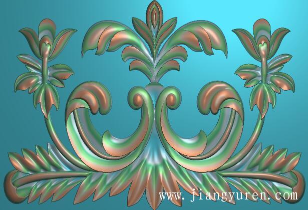 石雕洋花浮雕贴花jdp雕刻图SH076