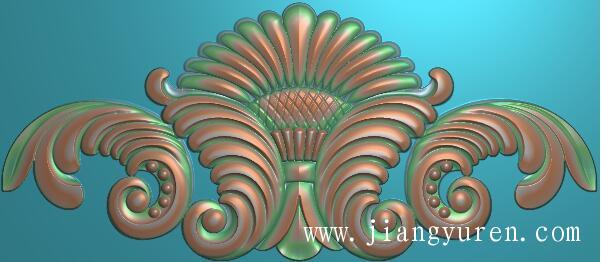 条纹洋花浮雕jdp三角精雕图SH081