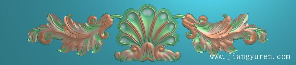 欧式炉壁洋花浮雕jdp图SH087