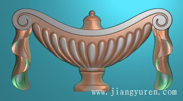 酒杯神灯浮雕jdp雕刻图SH092