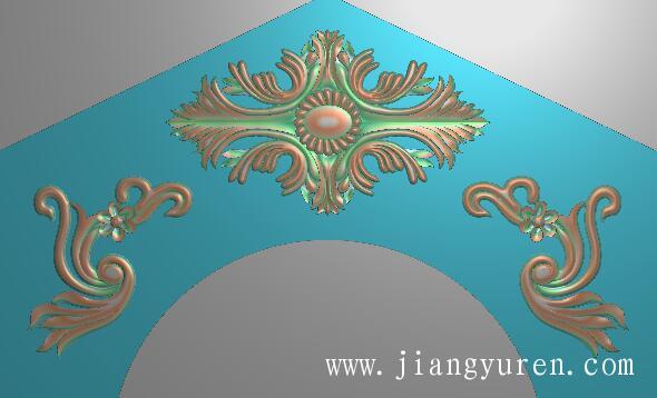 3个小浮雕贴花jdp雕刻图SH094