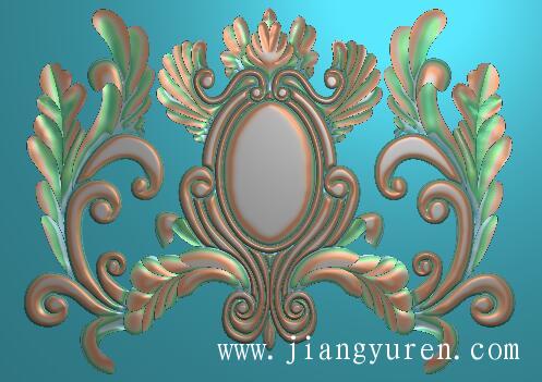 镜框jdp洋花浮雕图SH097