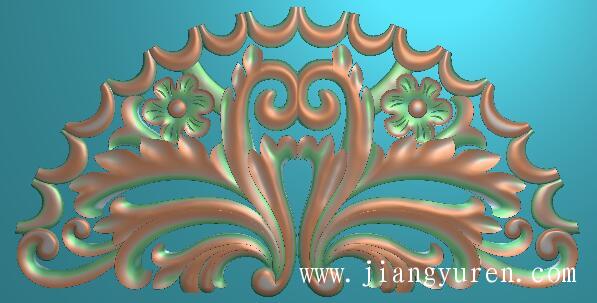 孔雀开屏样式浮雕jdp图SH103