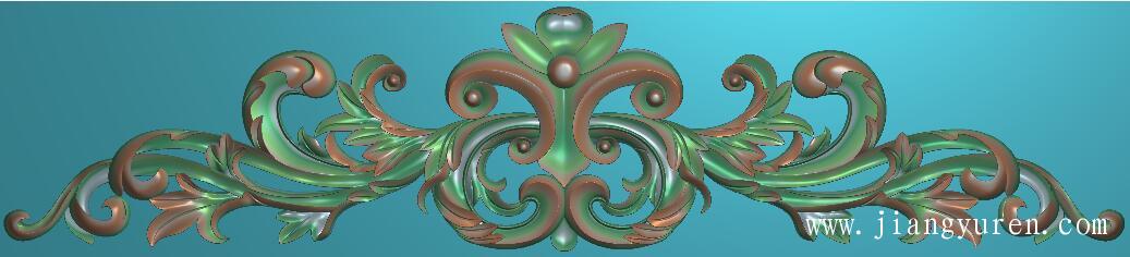 木花浮雕洋花雕刻源文件素材SH108