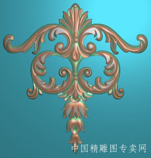 欧式西洋花贴花背景装饰浮雕素材图SH127