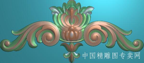 长条贴花门顶新款洋花雕刻素材SH179