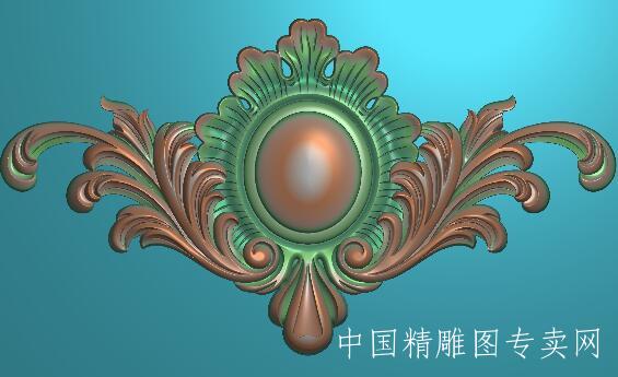 新款欧式石雕三角花门头雕花浮雕图素材SH183