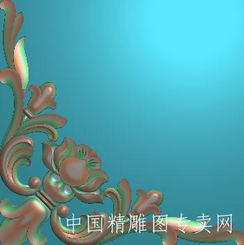 三角边角洋花JDP浮雕图SH184