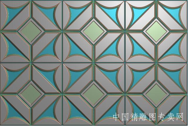 镂空不规则背景墙雕刻图形T074