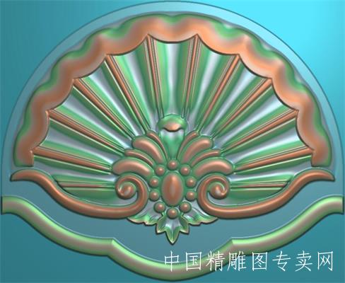 半圆洋花门花贴花欧式JDP精雕图C012