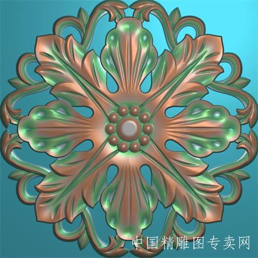 欧式镂空洋花精雕图JDP木门浮雕贴花C017