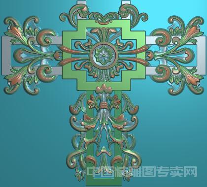 藏式套装门精雕浮雕图JDP洋花贴花样图C206.jpg