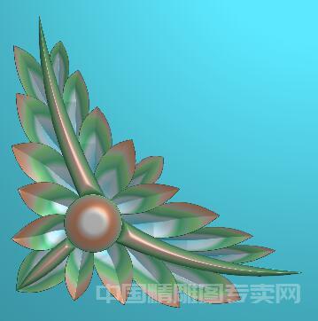 欧式三角洋花精雕图JDP叶子片浮雕贴花C512.jpg