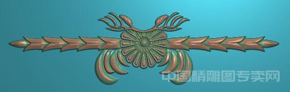 欧式长条洋花床头杨花精雕图JDP浮雕样图C571.jpg