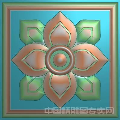 正方形罗马柱头柱脚精雕图洋花浮雕jdp素材FH057.jpg