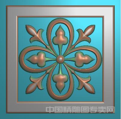 简约欧式小方块洋花别墅柱脚柱头精雕图FH060.jpg