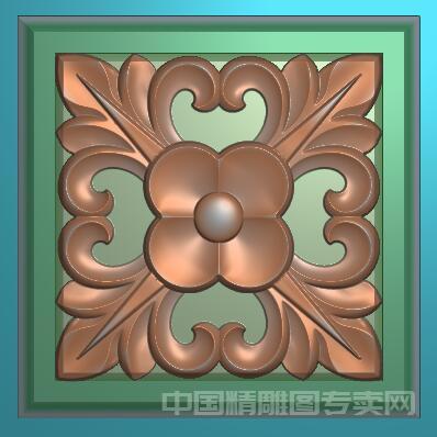 欧式方块镂空杨花精雕图浮雕洋花JDP文件FH094.jpg