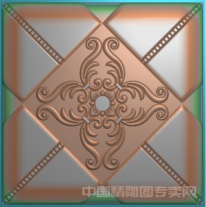 方形护墙板精雕图JDP方块无限拼接浮雕文件FH116.jpg