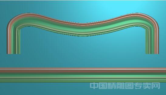 弧形立体精雕图JDP浮雕边框腰线文件素材R036.jpg