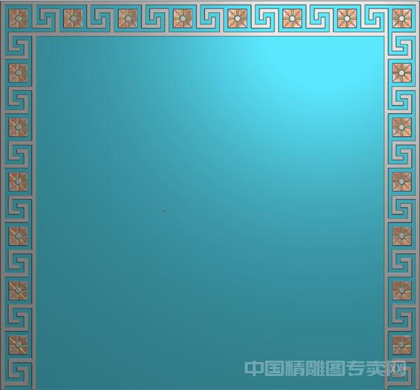 欧式回纹线花精雕图jpd挂落浮雕素材XH-069