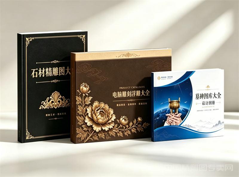3套精雕图库书册打包